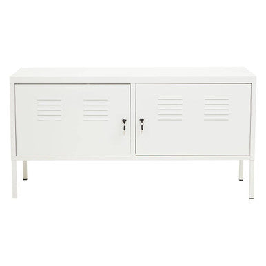 Academy Two Door White Locker Cabinet