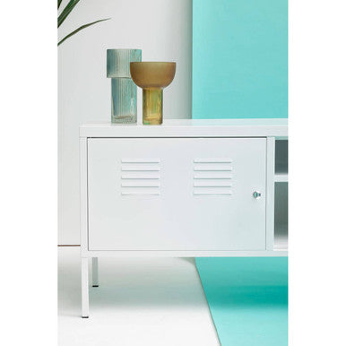 Academy Two Door White Locker Cabinet
