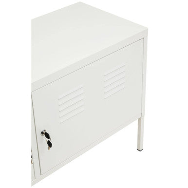 Academy Two Door White Locker Cabinet