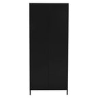 Academy Black Two Door Locker Style Wardrobe