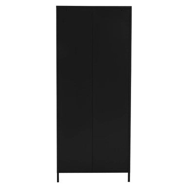 Academy Black Two Door Locker Style Wardrobe