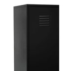 Academy Black Two Door Locker Style Wardrobe