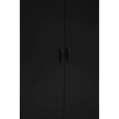 Academy Black Two Door Locker Style Wardrobe