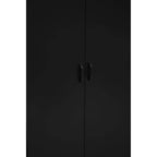 Academy Black Two Door Locker Style Wardrobe