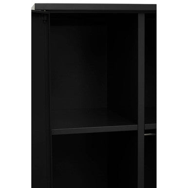 Academy Black Two Door Locker Style Wardrobe