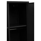 Academy Black Two Door Locker Style Wardrobe