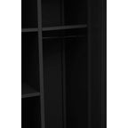 Academy Black Two Door Locker Style Wardrobe