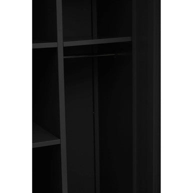 Academy Black Two Door Locker Style Wardrobe