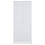Academy White Two Door Locker Style Wardrobe