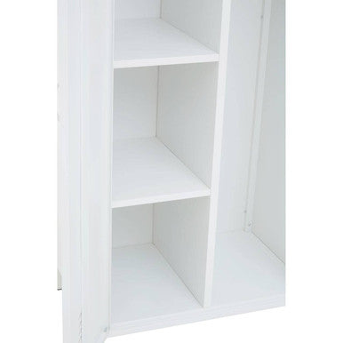 Academy White Two Door Locker Style Wardrobe