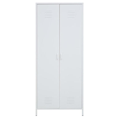 Academy White Two Door Locker Style Wardrobe