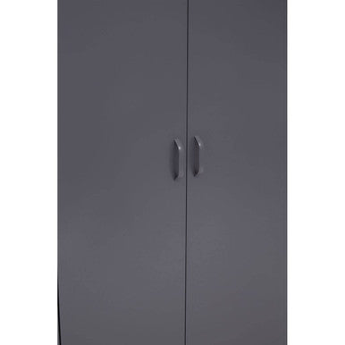 Academy Grey Two Door Locker Style Wardrobe