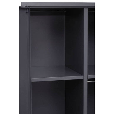 Academy Grey Two Door Locker Style Wardrobe