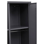 Academy Grey Two Door Locker Style Wardrobe