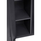 Academy Grey Two Door Locker Style Wardrobe
