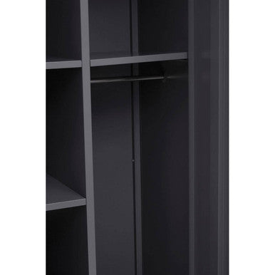 Academy Grey Two Door Locker Style Wardrobe