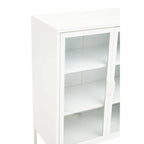 Acier Two Door White Metal Cabinet