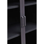 Acier Two Door Grey Metal Cabinet