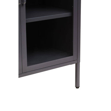 Acier Two Door Grey Metal Cabinet