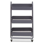 Acero Three Tier Grey Metal Trolley