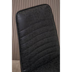 New Foundry Black Leather Effect Chair