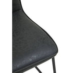 New Foundry Black Leather Effect Chair