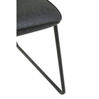 New Foundry Black Leather Effect Chair