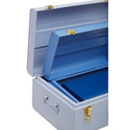 Parley Set Of Three Assorted Blue Storage Trunks