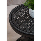 Mataram Black Finish Twisted Table
