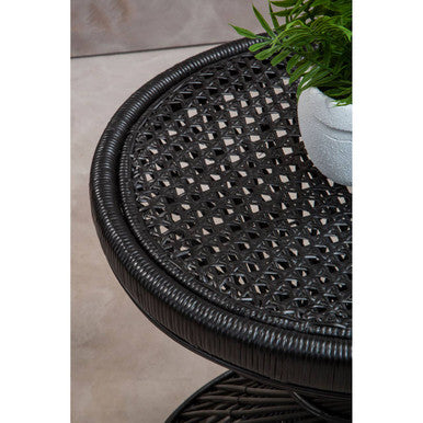 Mataram Black Finish Twisted Table