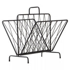 Avento Black Two Pocket Magazine Rack