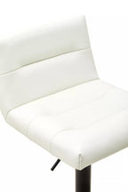 Baina White Leather Effect Bar Stool