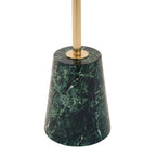 Avola Gold Side Table With Green Marble Effect Base