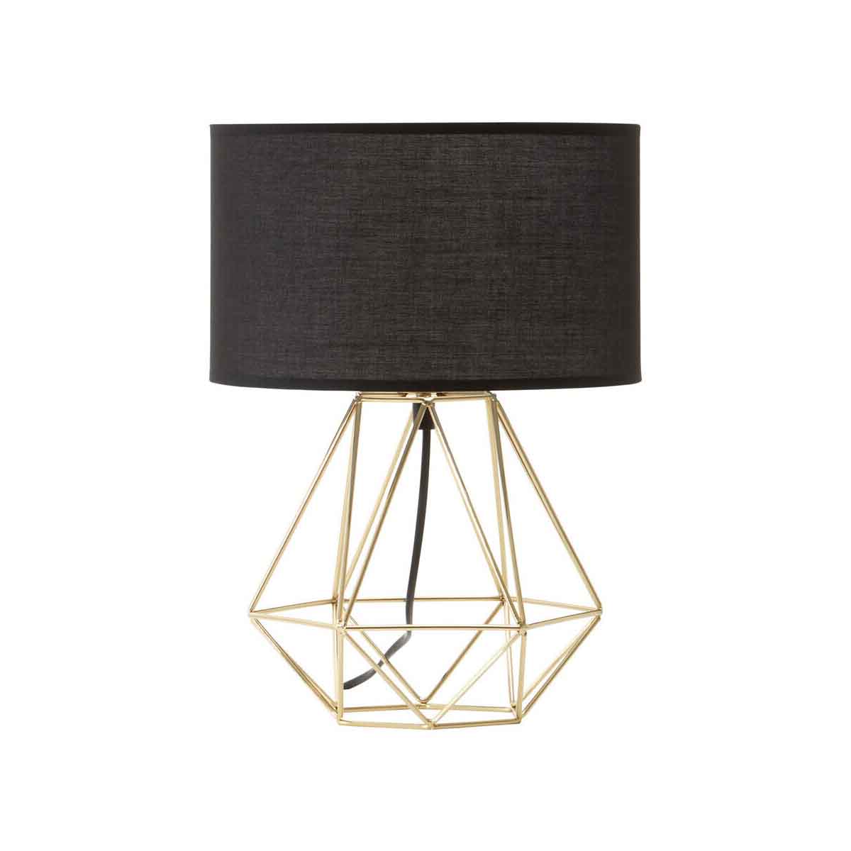 Wyra Black And Gold Finish Table Lamp