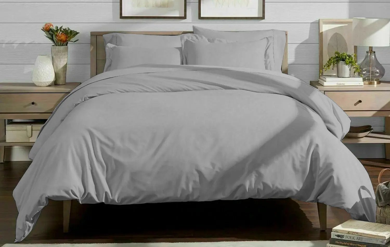 Bamboo Duvet Bed Set in Grey Euphoric Bedding