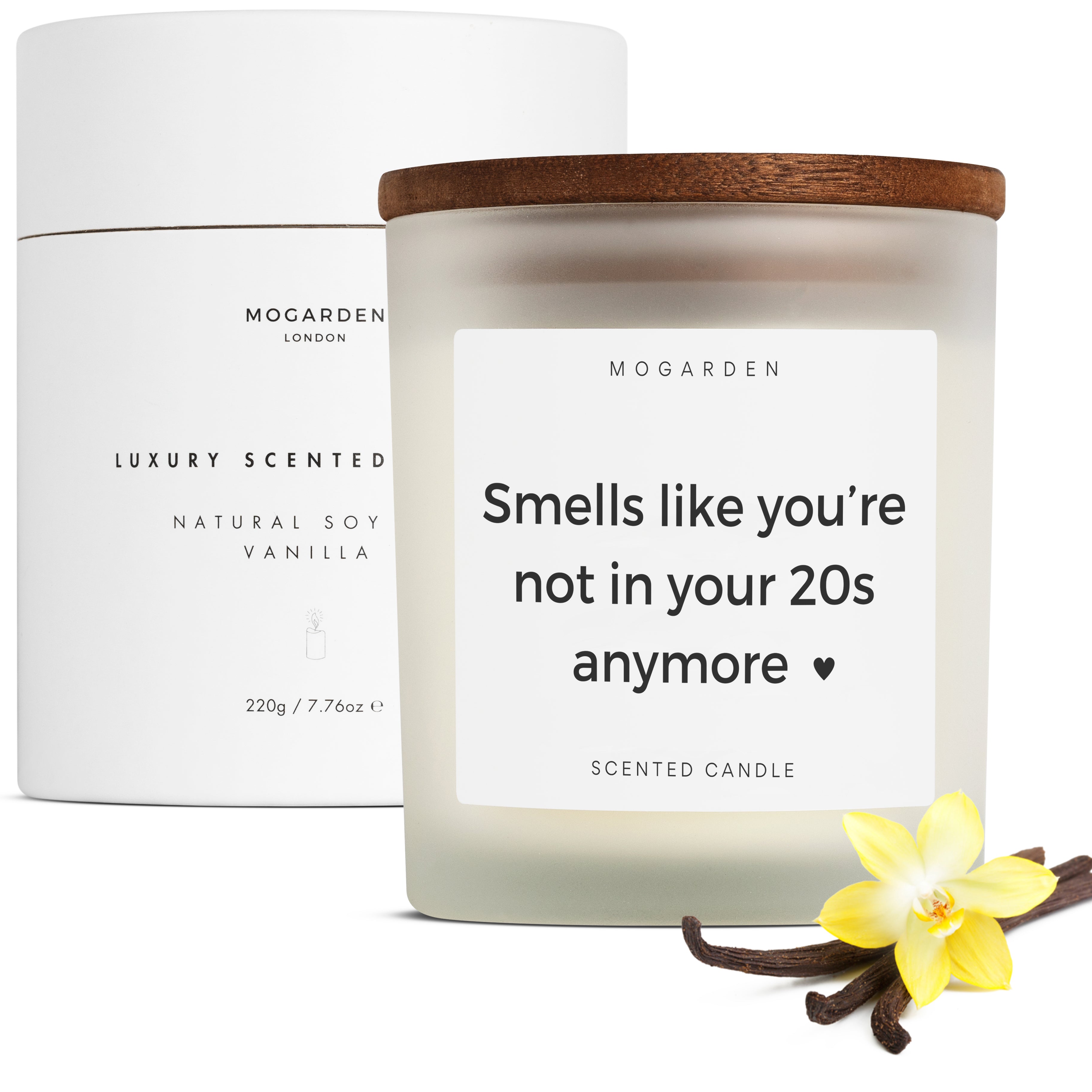 30th Birthday Gifts for Women and Men, 30th Birthday Candle Gift, Luxury Vanilla Scented Candle 220g
