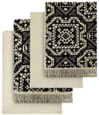4 Piece Moroccan Towel Set 100% Cotton 500GSM High Absorbency Quick Drying Durable Soft Hand and Bath Towels for Elegant Bathroom Decor by OLIVIA ROCCO
