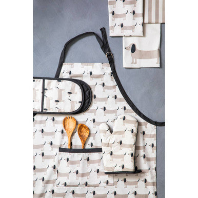 Set Of Three Sausage Dog Tea Towels
