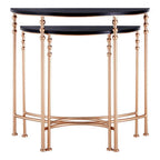 Lexa Set Of Two Half Round Console Tables