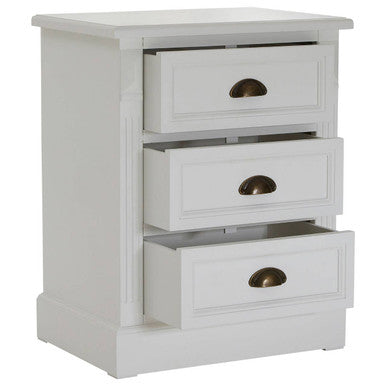 Hardwick 3 Drawer Bedside Table
