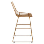District Gold Metal Wire Tapered Bar Chair