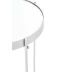 Allure Silver Mirror Tall Side Table