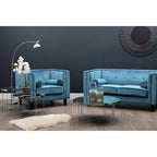 Allure Grey Mirror Low Side Table