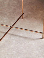 Allure Large Pink Mirror Side Table