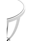 Allure Chrome Pinched Round Side Table