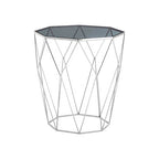 Shalimar Octagonal Silver Side Table
