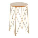 Shalimar Round Marble Top Side Table