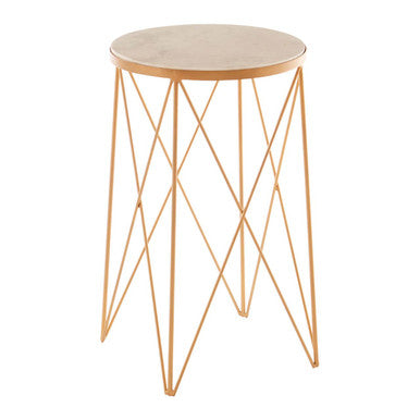 Shalimar Round Marble Top Side Table