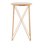 Shalimar Round Marble Top Side Table