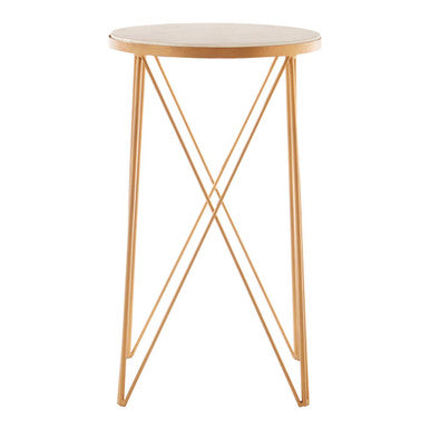Shalimar Round Marble Top Side Table